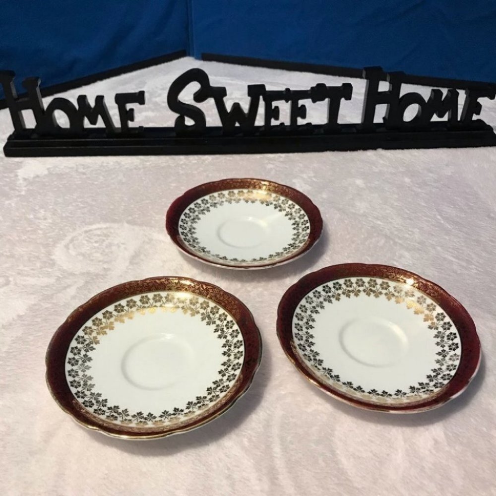 Set Royal Stafford Bone China Saucer plate Made in England